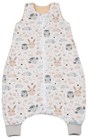 Sac de dormit cu picioare de vara pentru copii 18-36 luni Kidizi Forest Friends 0.5 tog, mansete transformabile in soseta