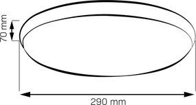 Plafonieră LED LIBRA LED/15W/230V 4000K Ø 29 cm aurie