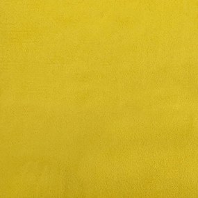 Banca, galben, 108x79x79 cm, catifea