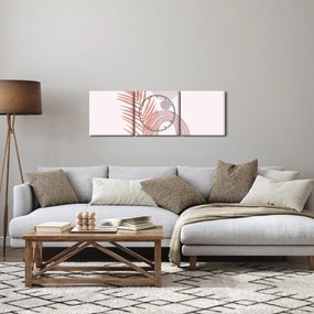 Tablou - Minimalism violet N⁰1 (cu ceas) (90x30 cm)