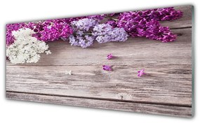 Tablouri acrilice Flori Floral Alb Roz Maro