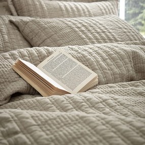 Lenjerie de pat bej pentru pat dublu, extinsă 230x220 cm Tamba Stripe – Pineapple Elephant