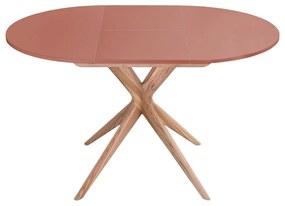 Masă de dining rotundă extensibilă cu blat suplimentar ø 90 cm Jubi – Ragaba