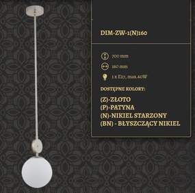 Pendul design clasic din alama DIMARO