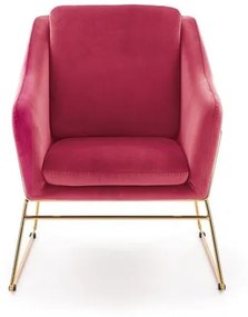 Fotoliu tapitat Soft 3 Bordo - h81 cm