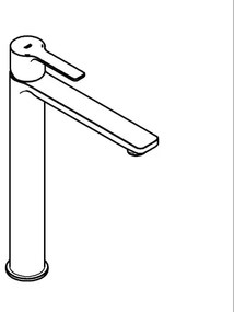 GROHE 23405001 - Baterie pentru lavoar LINEARE, mărime XL, crom lucios