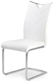 Scaun K224 piele ecologica alb