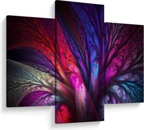 Tabloul abstract cu copacul (90x60 cm)