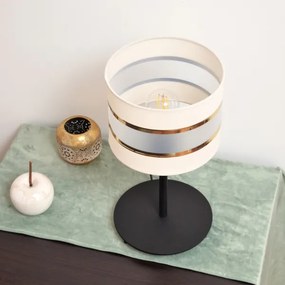 LED Lampă de masă HELEN 1xE27/15W/230V crem/neagră/aurie