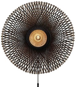 Aplica de perete eco din bambus Kalimantan 87cm nat/bl
