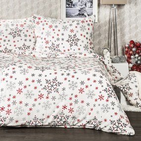 Lenjerie pat micro-flanelă 4Home Snowflakes, 140 x 200 cm, 70 x 90 cm