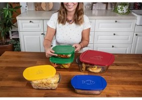 Set de 2 recipiente din sticlă pentru alimente PYREX, 1,2/2,5 l