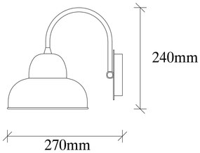 Aplică de perete aurie Berceste – Opviq lights