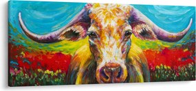 Tablou - Vacă pictată (120x50 cm)