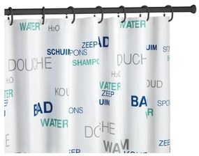 Bară/tijă telescopică pentru perdeaua de duș Wenko Shower Curtain Rod, negru