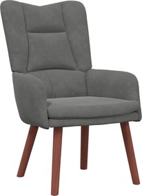 vidaXL fotoliu Gri închis 63 x 67 x 94 cm Catifea