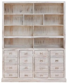 Biblioteca din lemn reciclat cu aspect vintage, Mara