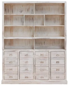 Biblioteca din lemn reciclat cu aspect vintage, Mara