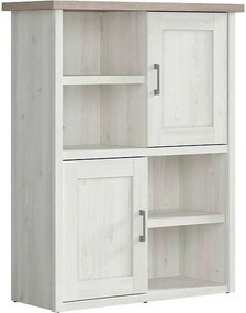 Biblioteca LUCA JUZI, zada sibiu deschis, PAL laminat, 106x43x135 cm