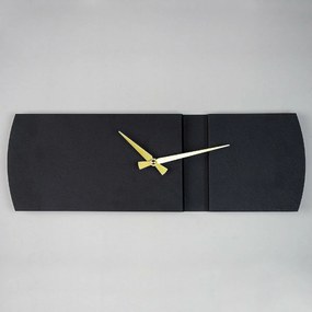 Ceas de perete Origami APS097, Black, 16 x 49 cm
