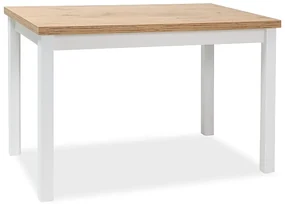 Masa dining Stejar Lancelot / Alb Mat, ADAM 100x60