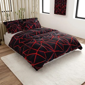 Lenjerie de pat din bumbac PENELOPE RED negru Dimensiune lenjerie de pat: 70 x 90 cm | 140 x 200 cm