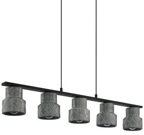 Eglo 39855 - Lustră HILCOTT suspendată pe cablu, 5xE27/40W/230V