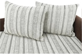 Divan extensibil, maro/bej/auriu/model, dreapta, AGA D