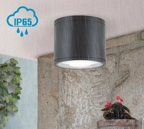 Spot LED aplicat cu protectie la umiditate IP65, SPUTNIK 14,5cm, negru