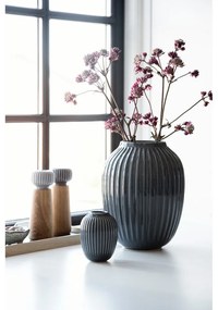 Vază din gresie Kähler Design Hammershoi, ⌀ 8,5 cm, gri antracit