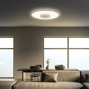 Briloner 3847014 - Plafonieră LED TORO, 18 W, 230 V, Ø 42 cm, crom mat