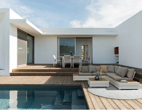 Masă de grădină din aluminiu 90x140 cm Elias – Bizzotto