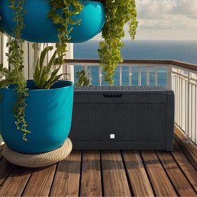 Prosperplast Cufăr depozitare RATO, 310L, 119x48x60 cm, antracit