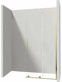 Paravan de dus Walk-in Deante Prizma auriu periat 120x195 cm