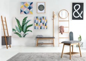 Cos de rufe cu scara decorativa pentru prosoape din bambus, 42 cm, Audrey Bizzotto