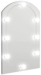 Oglinda cu lumini LED, arcada, 60x40 cm, sticla 1, 60 x 40 cm, cu led