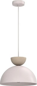 Pendul pe cablu NEVIS 1xE27/15W/230V, diam. 29 cm, crem