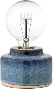Veioza Albastra din Portelan - Portelan Albastru Q(12 cm) x Inaltime(9 cm)