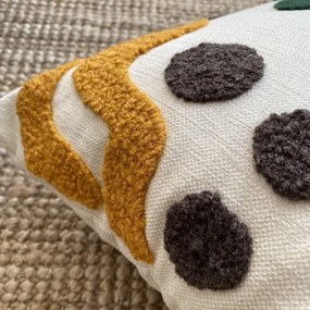 Față de pernă cu broderie Inu Joynodes Lotus, 43 x 43 cm