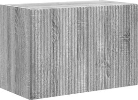 vidaXL Dulap TV de perete Gri Sonoma 59,5 x 31 x 40 cm Lemn compozit