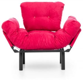 Fotoliu Extensibil Nitta Single, Fucsia