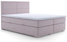 Pat matrimonial Boxspring 180 cm Menorra (roz) (cu sp. depozitare). 1020313