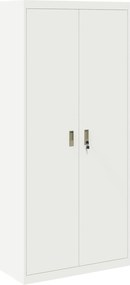 vidaXL Dulap de depozitare Alb 90 x 40 x 200 cm Oțel