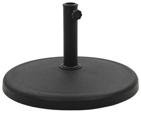 vidaXL Suport umbrelă de soare, negru, 19 kg, polirășină, rotund