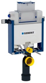 Rezervor incastrat Geberit Omega cu cadru Kombifix pentru wc suspendat 82 cm, montaj in caramida, inaltime redusa