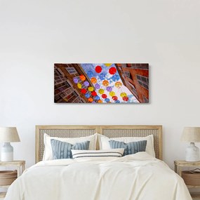 Tablou - Umbrele colorate (120x50 cm)