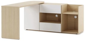 Birou cu blat cu aspect de lemn de stejar 48x159 cm Tango – TemaHome