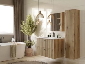 Dulap sub lavoar Terca 1 80 (stejar evoke) (cu lavoar). 1133038