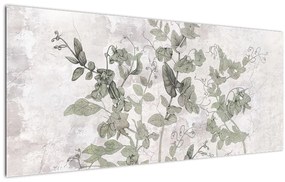 Tablou - Plante in ipsos (120x50 cm)