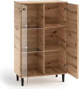 Bufet LIVIA 02 – 80x40x134.5 cm – Stejar Artisan